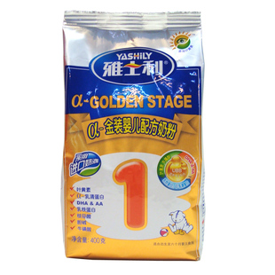  整箱省内包申通】雅士利 a-金装婴儿配方奶粉 ubb 1段 400g 袋装