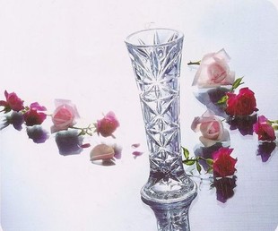 米字型餐桌单只花瓶玻璃花瓶西餐厅小花瓶