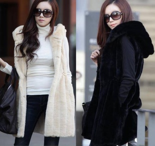 淘宝网<em>女装</em>韩版仿皮草<em>马甲</em>中长<em>秋冬</em>新款兔毛绒