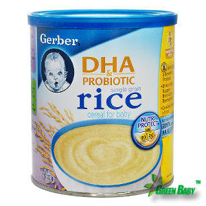 美国嘉宝米粉1段益生菌DHA大米米粉 进口gerber婴儿米粉辅食米糊