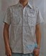 S.DALUN 肩章双口袋 短袖衬衫
