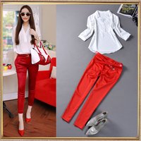 013秋装新款女装欧美大牌纯色修身羊毛<em>呢子上</em>