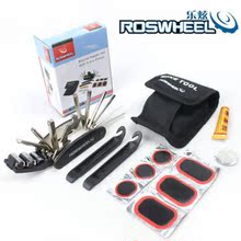德国品质ROSWHEEL乐弦 自行车修理工具组  补胎工具包