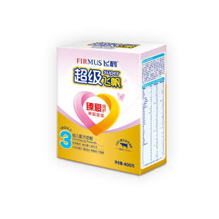  【满400减100现金】飞鹤超级飞帆3段较大婴儿配方奶粉400g盒