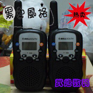 贝尔t388对讲机 批发促销 5km通话 送配套挂绳 三代产品 非常实用