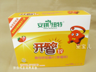  安琪纽特开智酵母锌咀嚼片（草莓味）180g 钙铁锌 营养