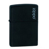 原装正品zippo打火机★黑色亚漆标志218ZL 冲皇冠促销