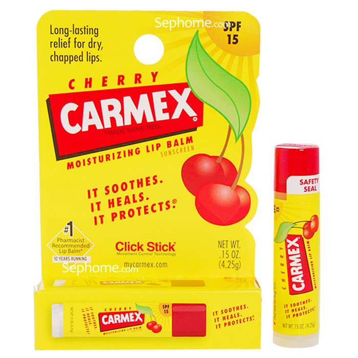 美国Carmex小蜜缇樱桃防晒润唇膏SPF15 4.25g