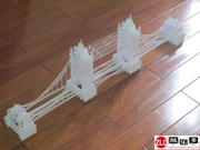 纸乐多 立体伦敦双子桥纸雕建筑模型伦敦塔桥艺术创意DIY