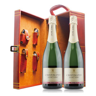  有家红酒 西班牙进口红酒 塞纳CAVA起泡酒香槟双皮盒750ml*2