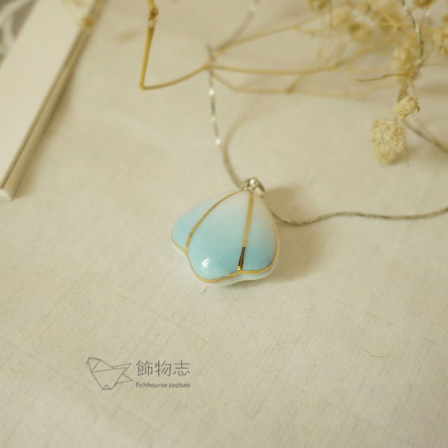 项链 手制陶瓷 。。。