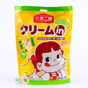  糖糖屋零食/食品/特产不二家巧克力夹心糖香蕉味 宝宝最爱120(14