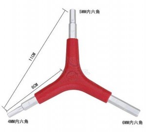 Y字型内六角扳手山地自行车修车工具电动车摩托车修理工具3个规格|msdalam kategori Bike/Berbasikal Equipment/Parts, alat membaiki basikal, Wrench - dari Buy2taobao.com untuk memberikan perkhidmatan ejen Taobao profesional membeli