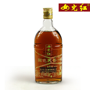  女儿红 绍兴黄酒 五年陈国色天香 瓶装 500ML 半甜型