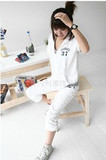 2012新款夏装女装可爱夏季运动休闲服套装女款韩版女装新品短袖
