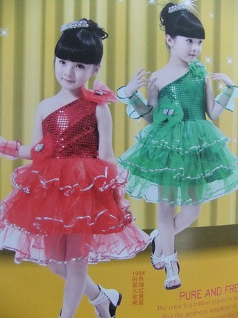 批发六一儿童节幼儿园演出服装中小女童舞蹈服