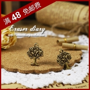  DIY饰品材料配件 21mm  复古小树挂饰 127#-W