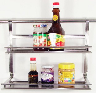 Special Offer Imported 304 Stainless steel kitchen accessories pylons/Double Shelf Spice Rack Flat steelin the Decoration main material , Kitchen , Kitchen accessories , Shelf category - from Buy2taobao.com to provide professional Taobao agent buy service