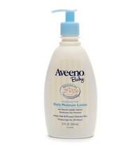 冲3冠特价!美国Aveeno Baby婴儿天然燕麦润肤乳/露 鸭嘴装354ML