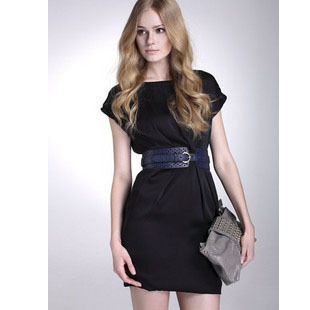 Hot dreams Basha summer new summer ladies skinny OL fashion short sleeve dress 034111218