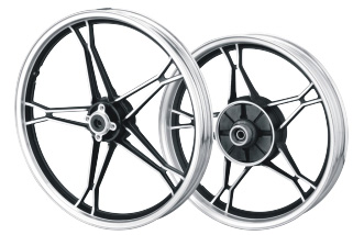 摩托车铝轮 钢圈 铃木太子GN125后轮圈前车轮