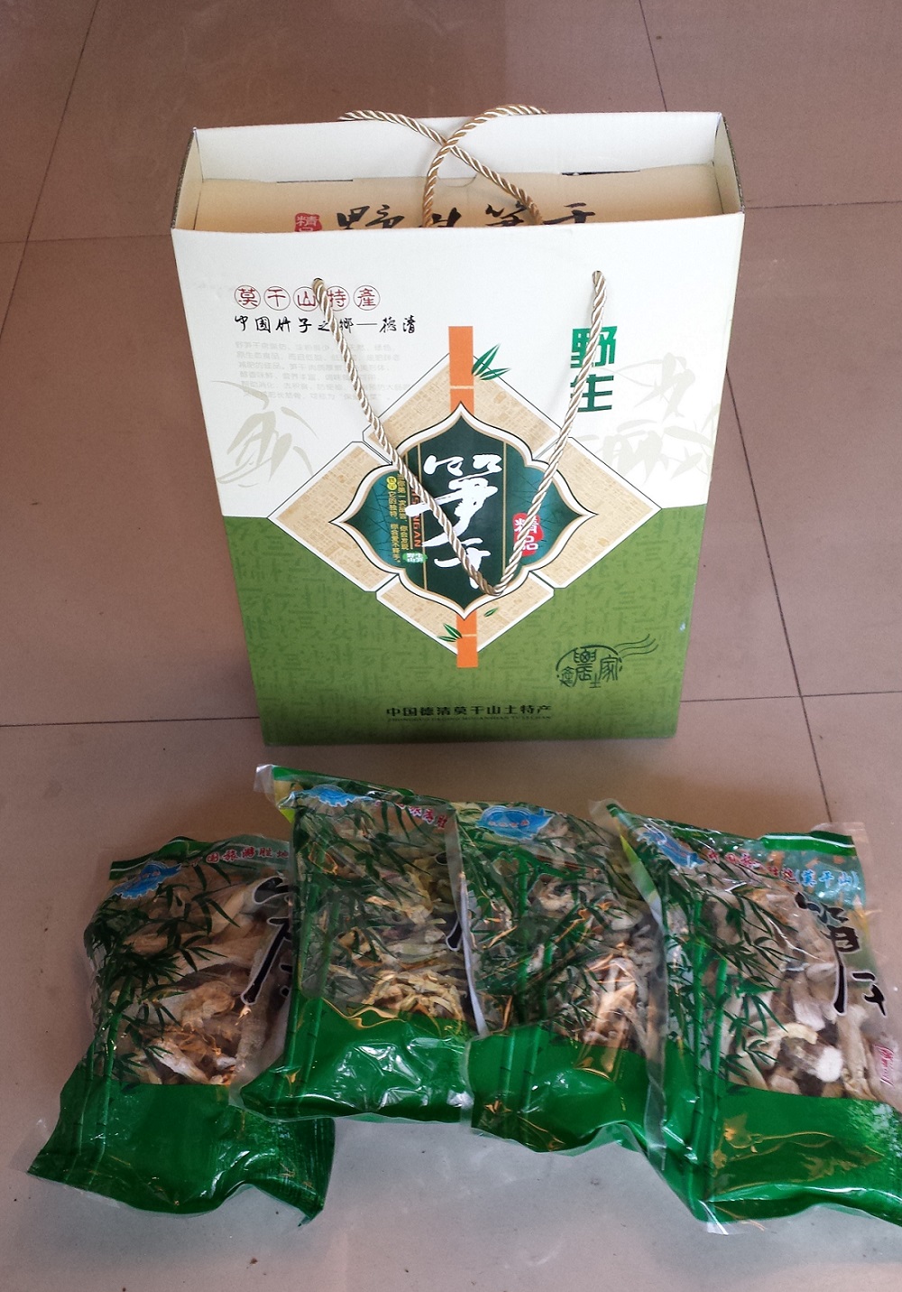 湖州德清特产 莫干山笋干(天目山系 250g*4(礼盒/简装)