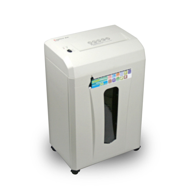周年庆 齐心电动静音办公碎纸机S330 带脚轮2x12mm颗粒17L大机器