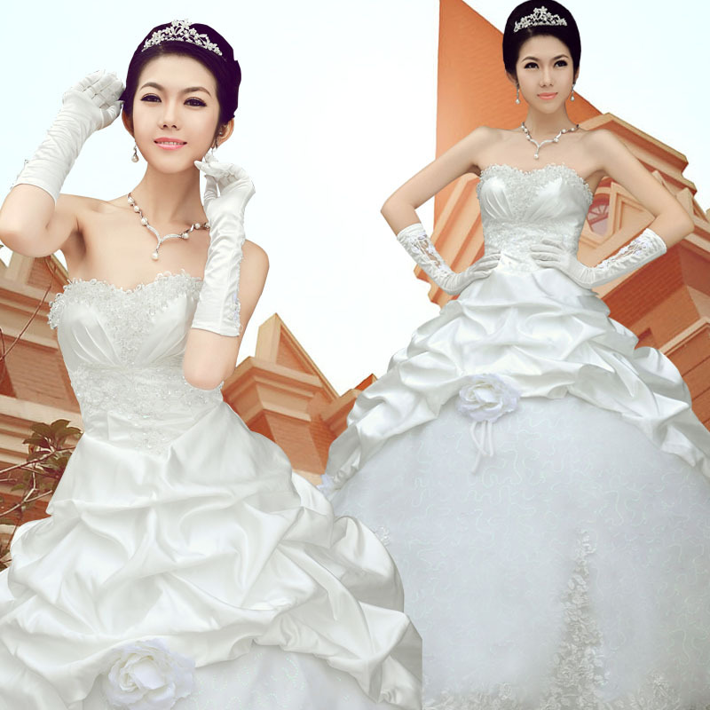 2013新款 新娘婚纱礼服 时尚韩版公主抹胸婚纱 豪华韩式婚纱1316 2013新款 新娘婚纱礼服 时尚韩版公主抹胸婚纱 豪华韩式婚纱1316
