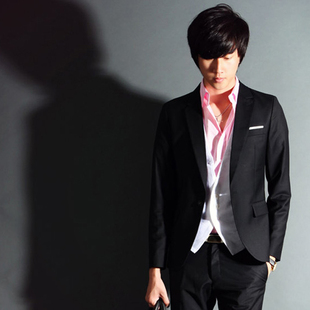  男式西装套装男式西服套装男士休闲西服新郎礼服韩版小西装男修身