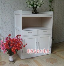 出口日本田园风格实木电器柜 菜柜 厨房专用柜 特价白色