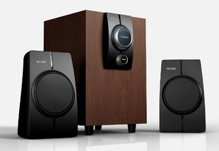 沃巍多媒体音箱 木质箱 2.1声道 低音炮 超好音质 贴合家具