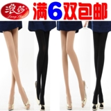 6双全国包邮!浪莎丝袜子 女 正品120D天鹅绒加裆连裤袜 性感丝袜