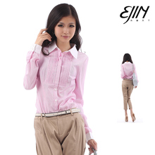【优则先】 2011 新品 秋冬 细条纹长袖衬衫显气质女衬衫 ol衬衫