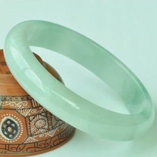  正品天然翡翠A货手镯老坑冰糯种缅甸玉镯淡绿玉手镯子特价可证书