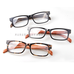 潮人女男眼睛复古眼镜框，非主流大框眼睛框眼镜架，红木质3196