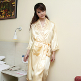 天天特价2012款仿真丝吊带睡裙睡袍两件套女浴袍女家居服睡衣套装