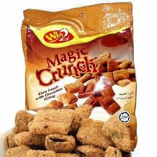 进口 食品 马来西亚 威威夹心 巧克力味 脆果 80g