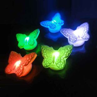 -Zhejiang-Shanghai 38 philatelic colorful butterflies Butterfly colorful lights in night light romantic night lights 50g