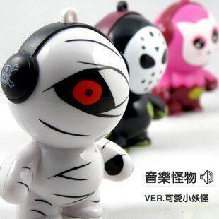 搞怪公仔音响 迷你音响 怪物音响 迷你小音响 音乐怪物/100克