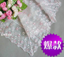超美 香水百合高档刺绣蕾丝时尚万能盖巾/桌布/台布/盖布/多用巾