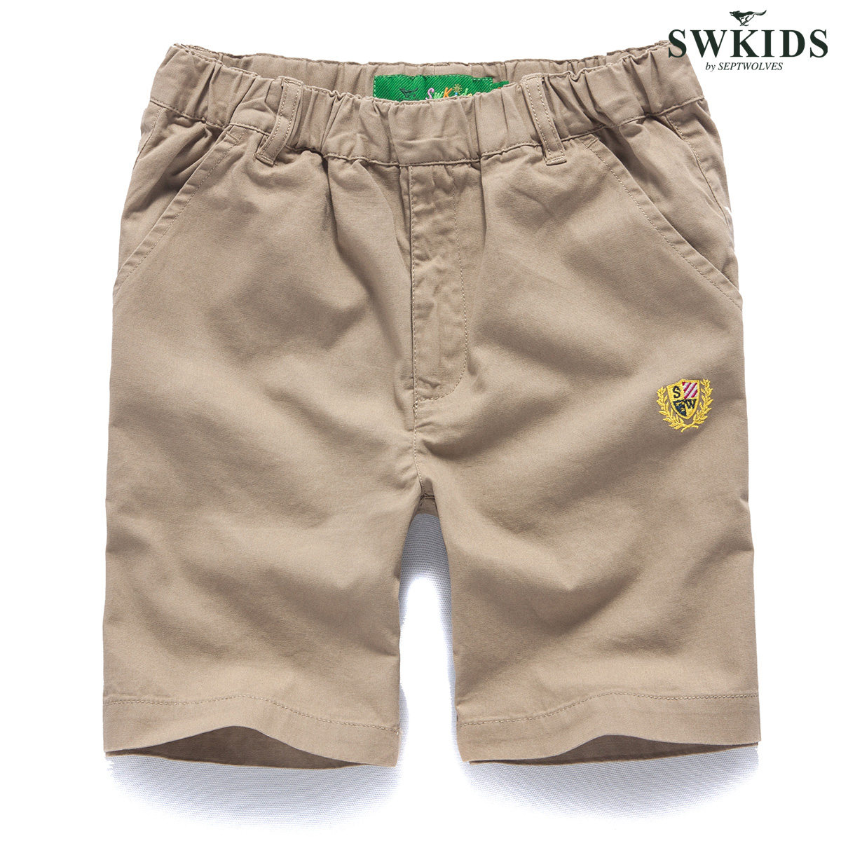 六一特价儿童节<span class=H>童装</span>七匹狼swkids 2012男童纯棉短裤 中大童休闲裤
