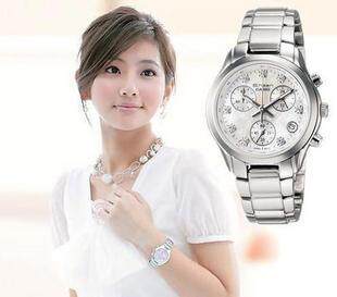 优雅气质 正品CASIO卡西欧女表 SHN-5000SPP-7AVDF女士手表