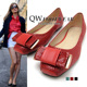 South Korea single super show foot white feet thin ultra big red bow beauty snakeskin grain shallow KouXiao square-toed shoes a single