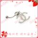 CHANEL符号满钻脐环(01)