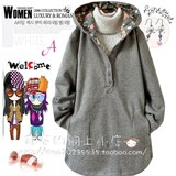 602混搭连帽欧美甜蜜公主复古英伦淑女日韩街拍搭配长款抓绒卫衣