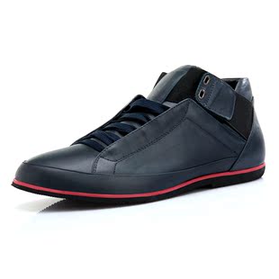 VOGU HOMME Vigo high in  spring and summer  new real leather men's shoes casual fashion short boots men