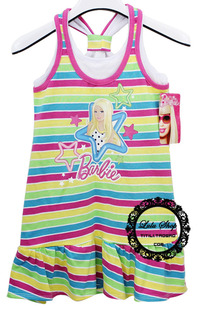  外贸童装disney芭比公主女童儿童连衣裙吊带裙背心裙Barbie Dress