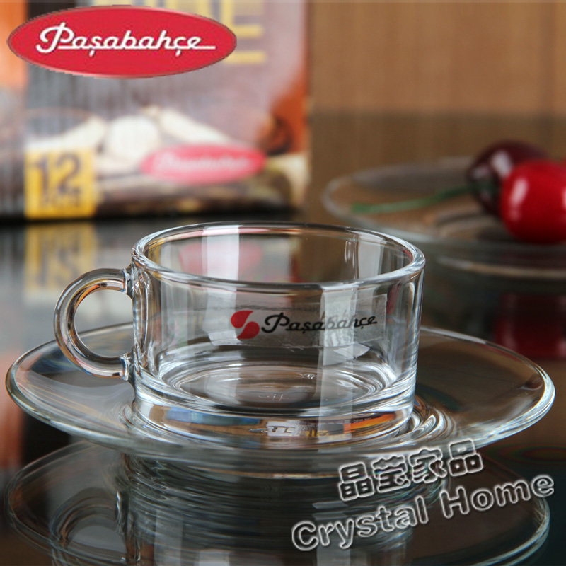 pasabahce 帕莎欧式简约咖啡杯碟耐高温玻璃杯套装热饮把杯在类目 餐饮具, 咖啡器具, 咖啡杯中 - 来自Buy2taobao.com提供专业的淘宝代购服务
