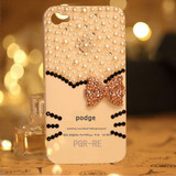 Amoy gold the iphone4s the cellphone shell ipone4 cellphone shell rhinestones Apple cellphone shell 4s cellphone sets tide