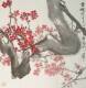 国画梅花红梅《香魂》-画家安田力作